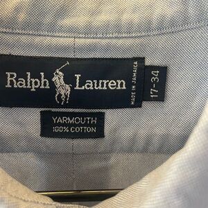 Ralph Lauren Men's Light Gray Button Down Shirt